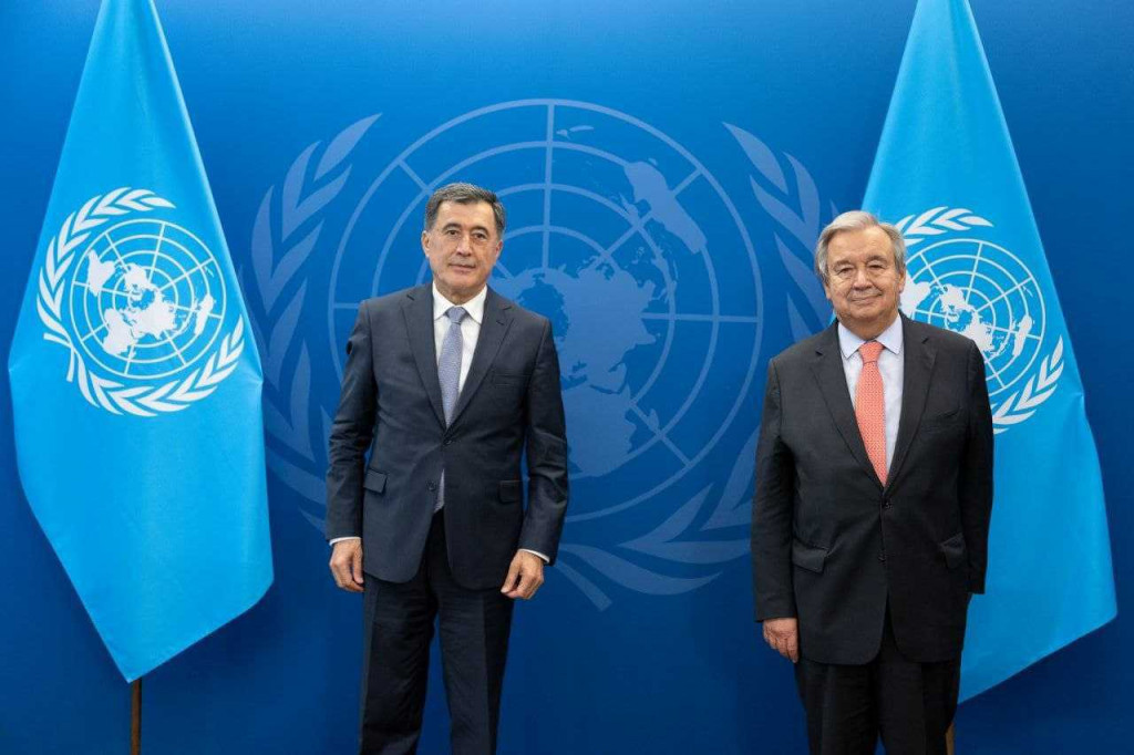 v sídle OSN v New Yorku setkal ministr zahraničních věcí Uzbekistánu Vladimir Norov s generálním tajemníkem OSN Antóniem Guterresem